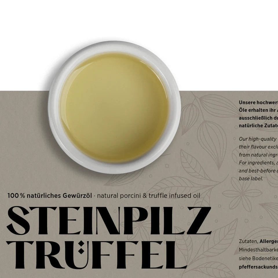 Steinpilz Trüffelöl von Pfeffersack & Söhne I www.bio-vivo.ch