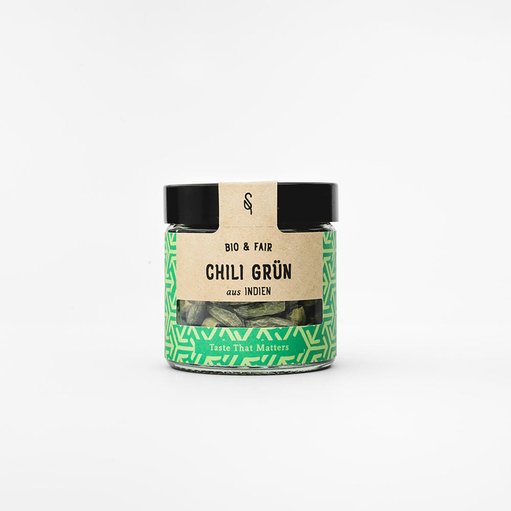 Grüne biologische Chili aus Kerala von Soul Spice I www.bio-vivo.ch