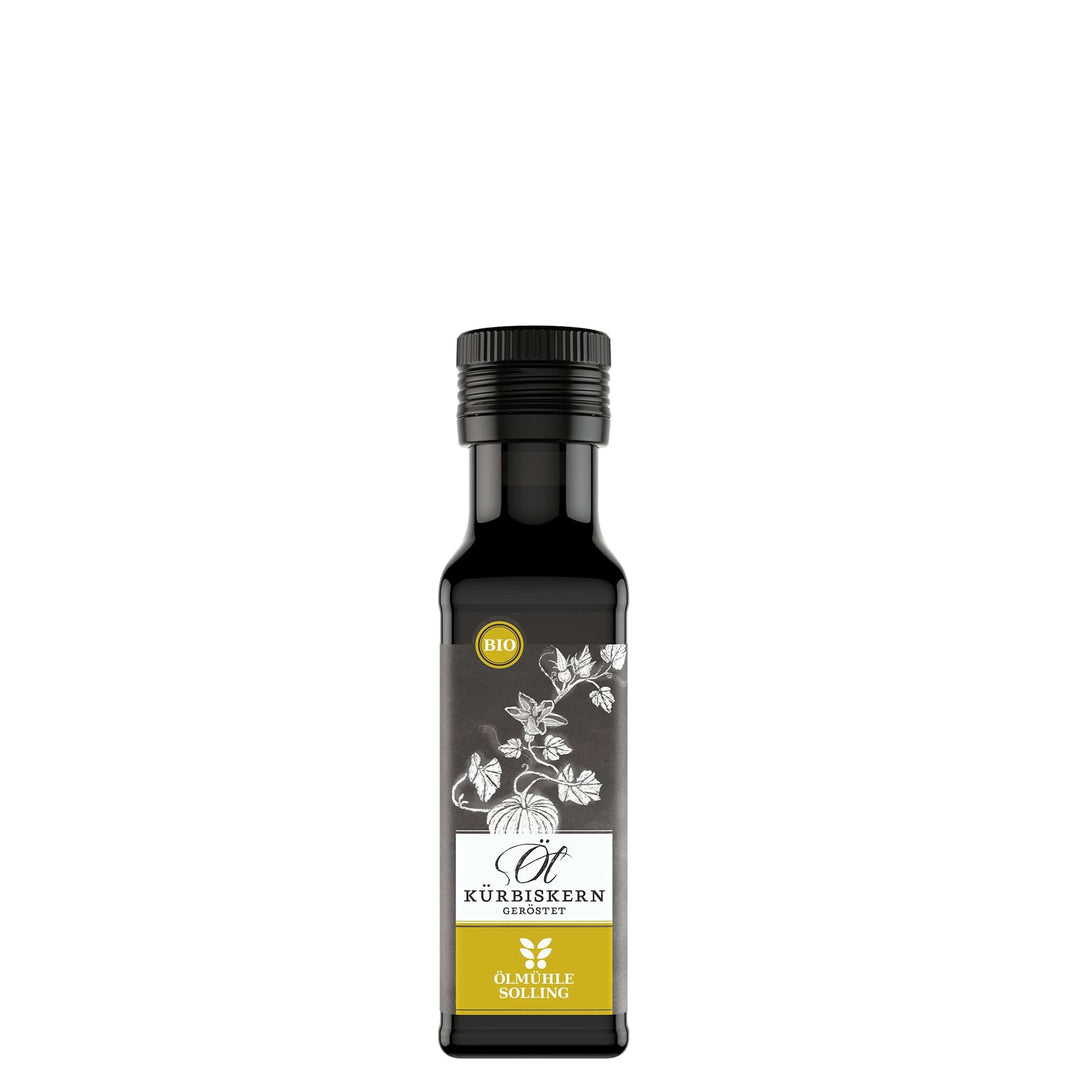 Geröstetes Bio Kürbiskernöl der Ölmühle Solling - www.bio-vivo.ch