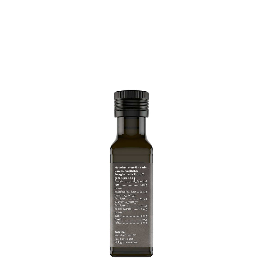Biologisches Macadamiaöl der Ölmühle Solling I www.bio-vivo.ch