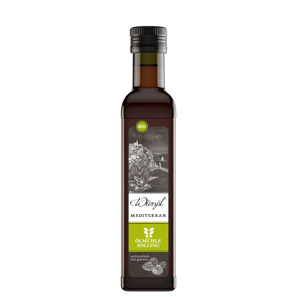 Mediterranes Bio-Rapswürzöl der Ölmühle Solling - www.bio-vivo.ch