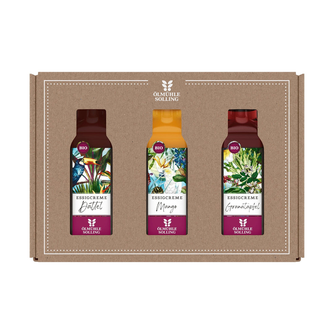Geschenkset Essigcremes der Ölmühle Solling I www.bio-vivo.ch