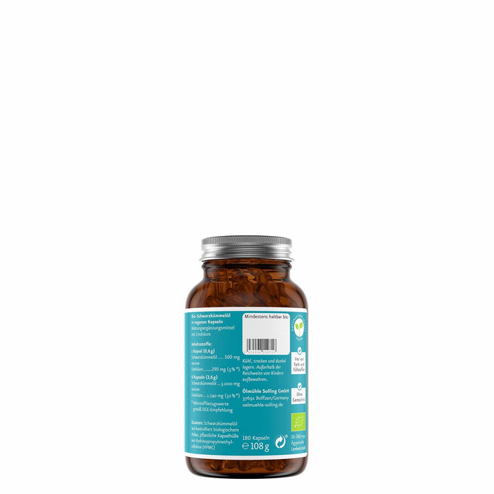 Biologisches Schwarzkümmelöl in Kapseln I www.bio-vivo.ch