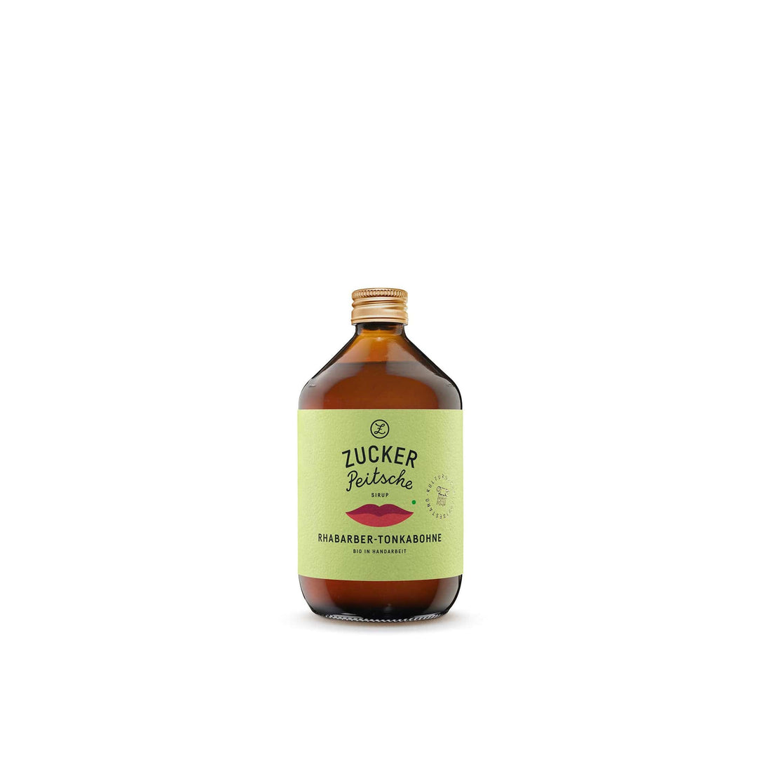 Biologischer Rhabarber-Tonkabohnensirup von Zuckerpeitsche I www.bio-vivo.ch