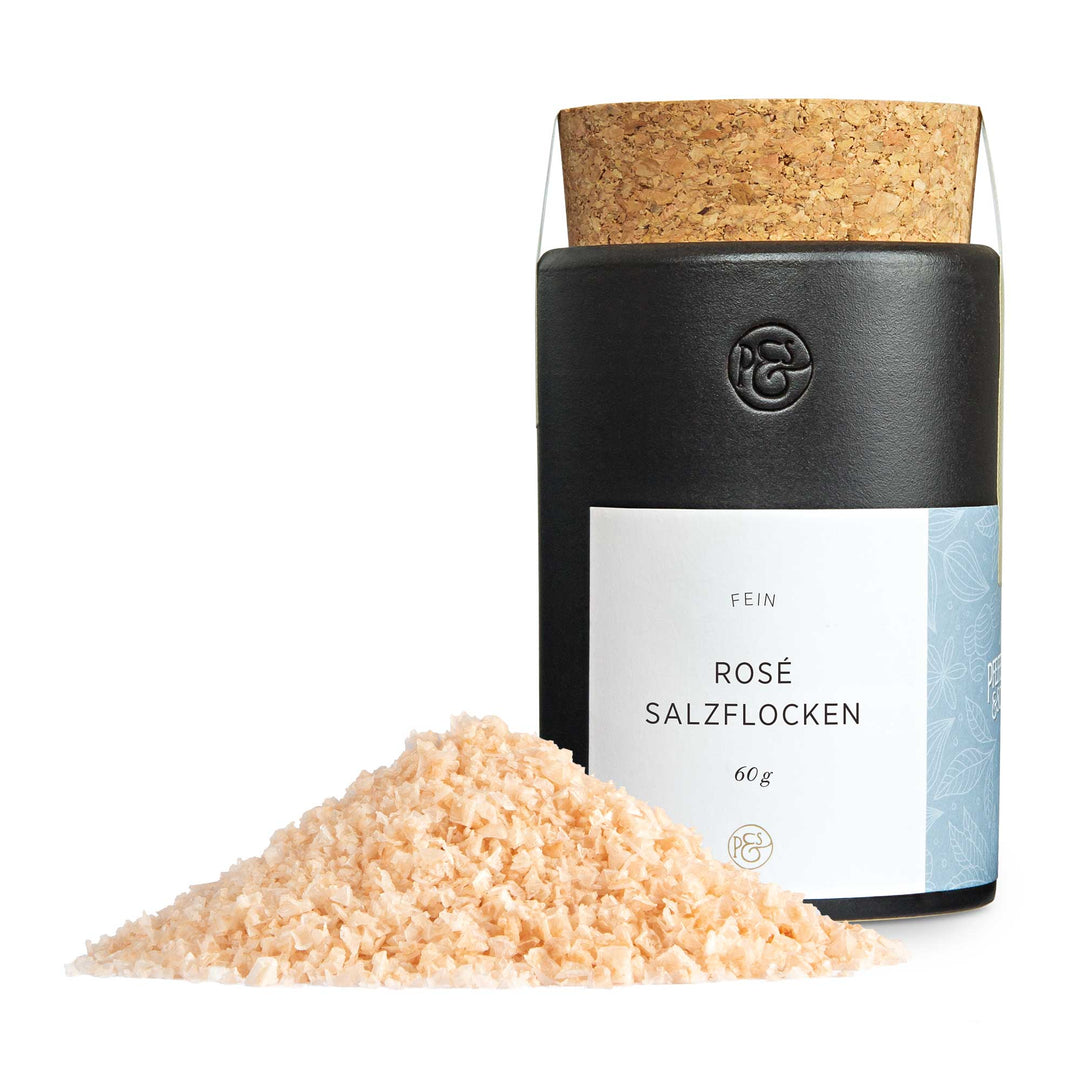 Feine Rosé Salzflocken von Pfeffersack & Soehne I www.bio-vivo.ch